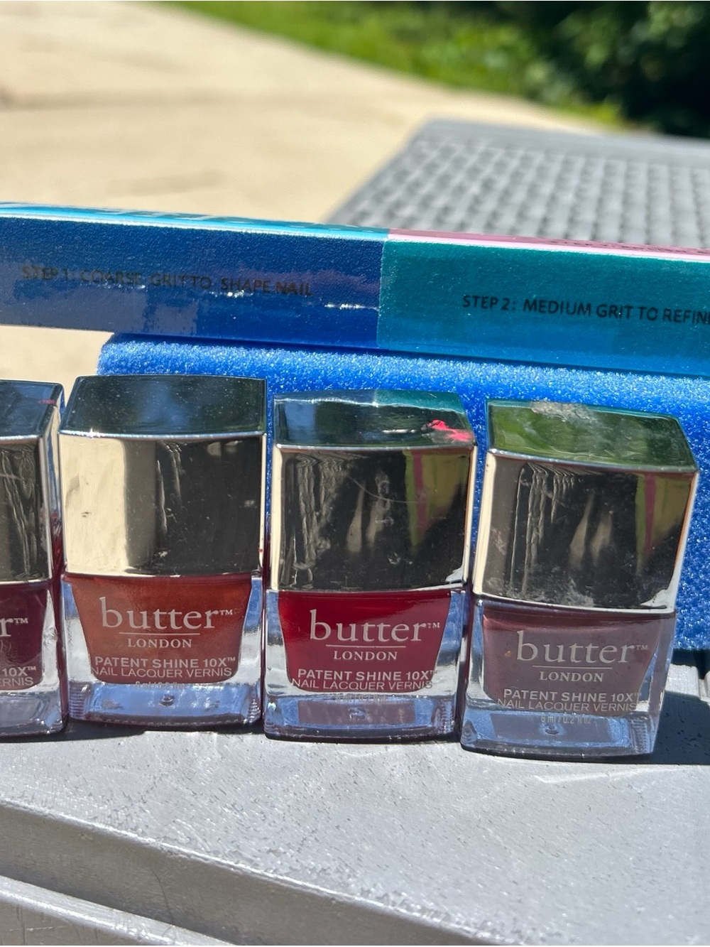 butter LONDON Nail Polish Set in Red, Burgundy, Mauve